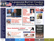 Tablet Screenshot of landoverbaptist.org